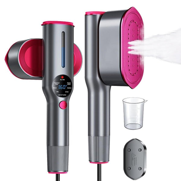 2-in-1 Garment Steamer & Iron – 1200W Fast Heat Portable Travel Steamer