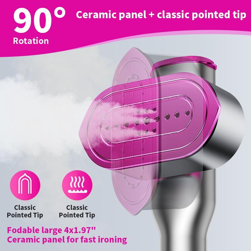 2-in-1 Garment Steamer & Iron – 1200W Fast Heat Portable Travel Steamer