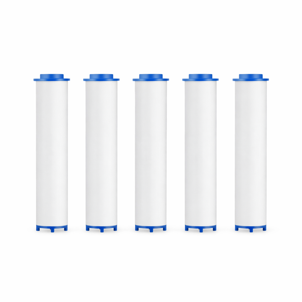5-Pack PP Cotton Shower Filter Replacements – Sediment & Rust Reduction Refill Cartridges