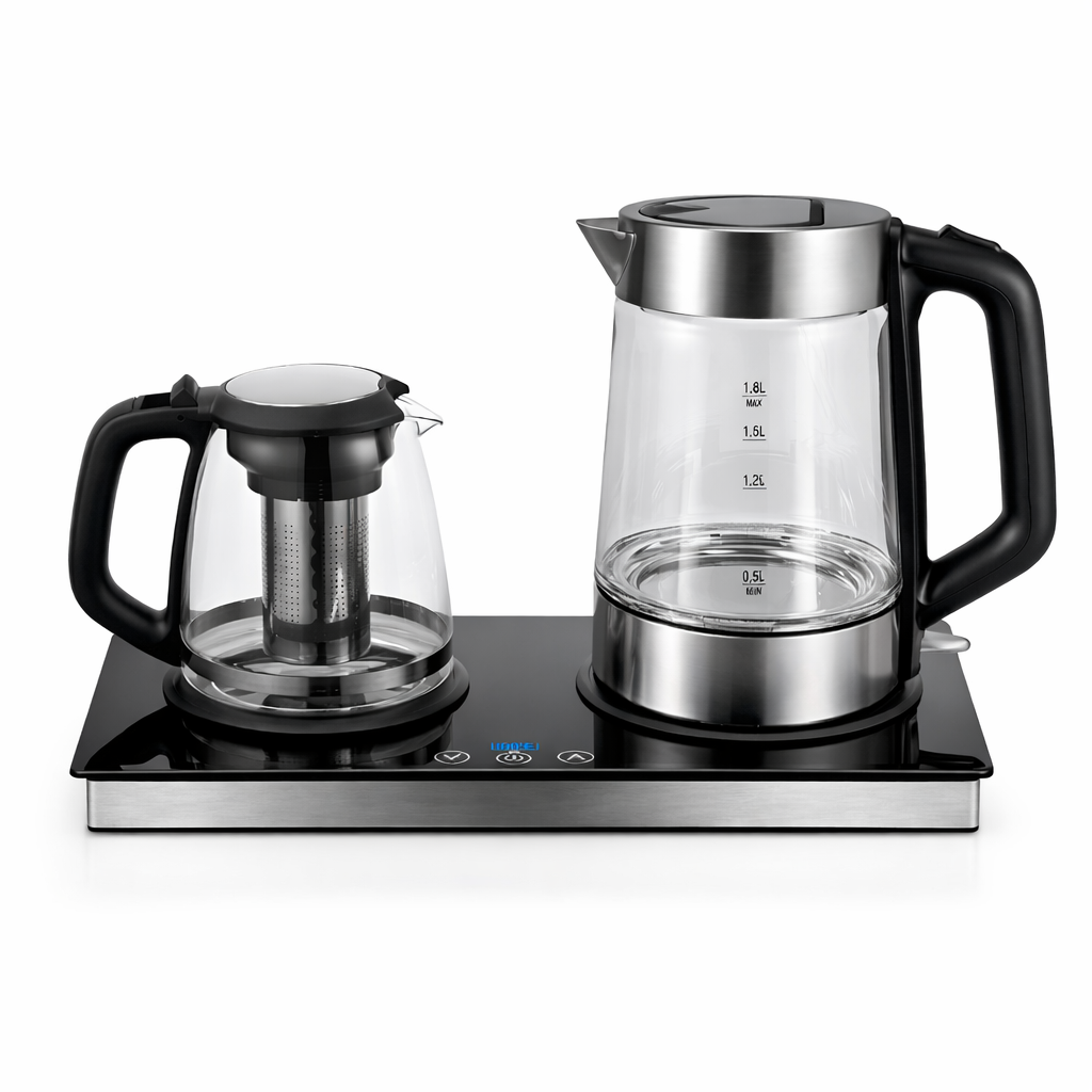 Samovar Tea Maker Sets Powerful Temperature Control Hot Water Boiler Glass Tea Pot Electric Kettles