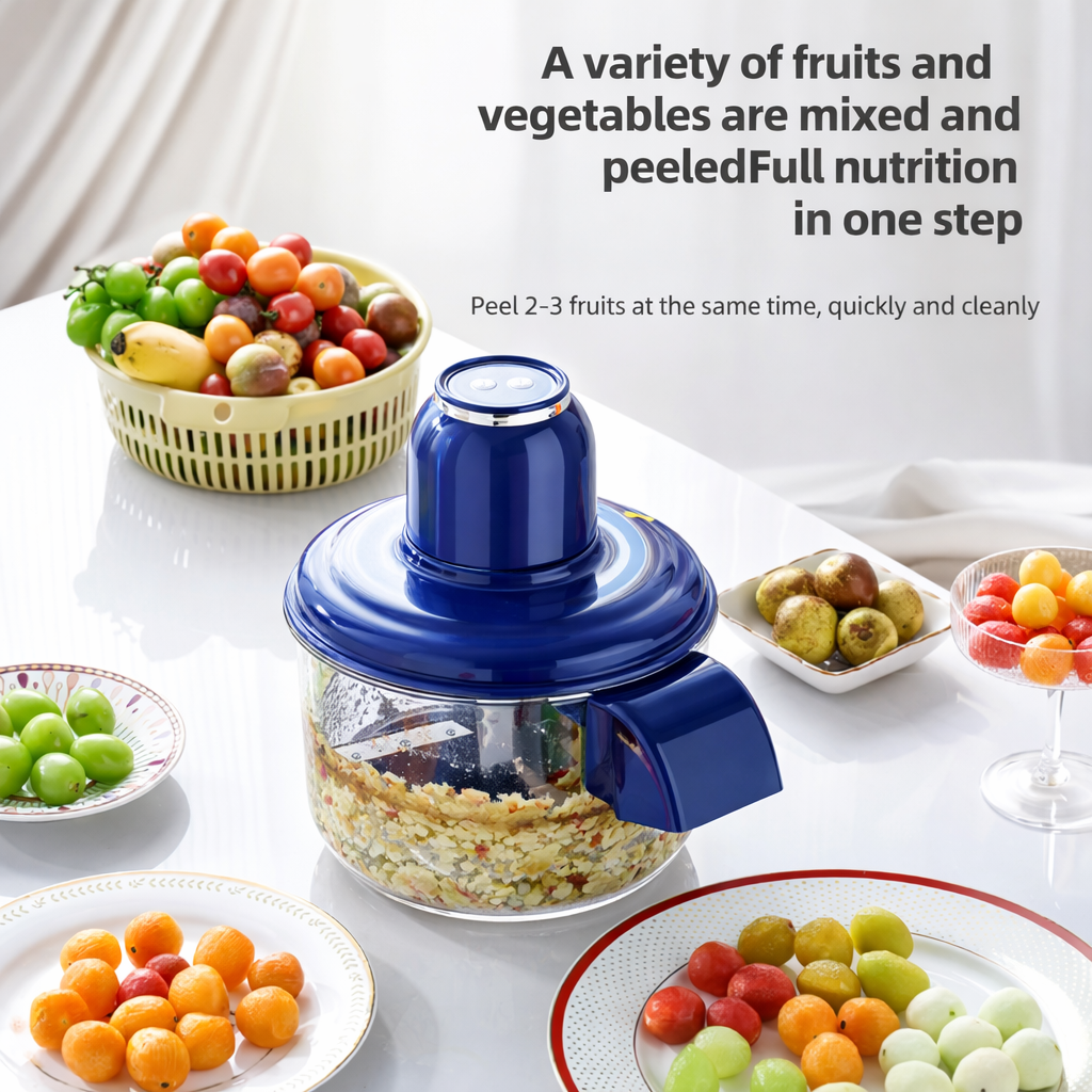 Automatic Grape Peeler Machine,Electric Garlic Peeler&Cherry Tomato Skin Remover Tool for Small Fruits,Efficient Peeling Kitchen