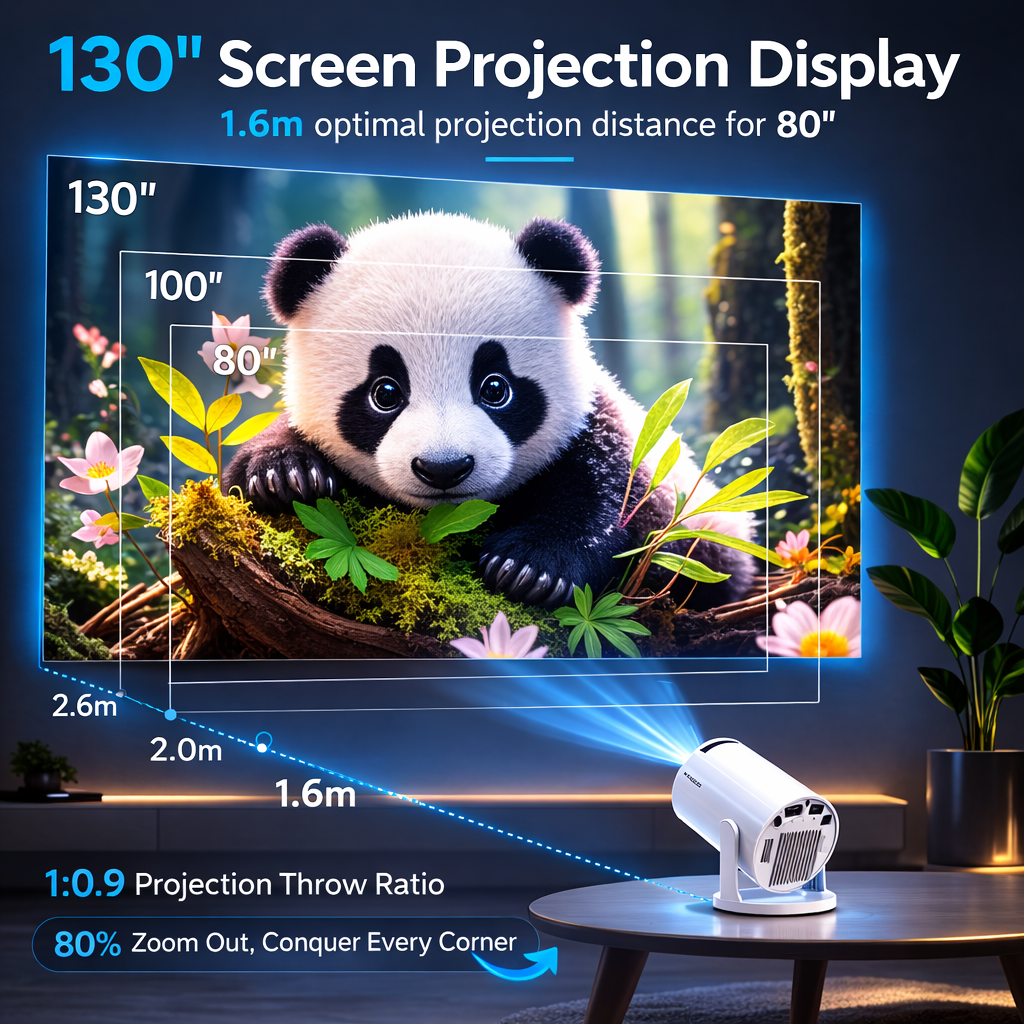 Cinema Projector 8K Android Portable