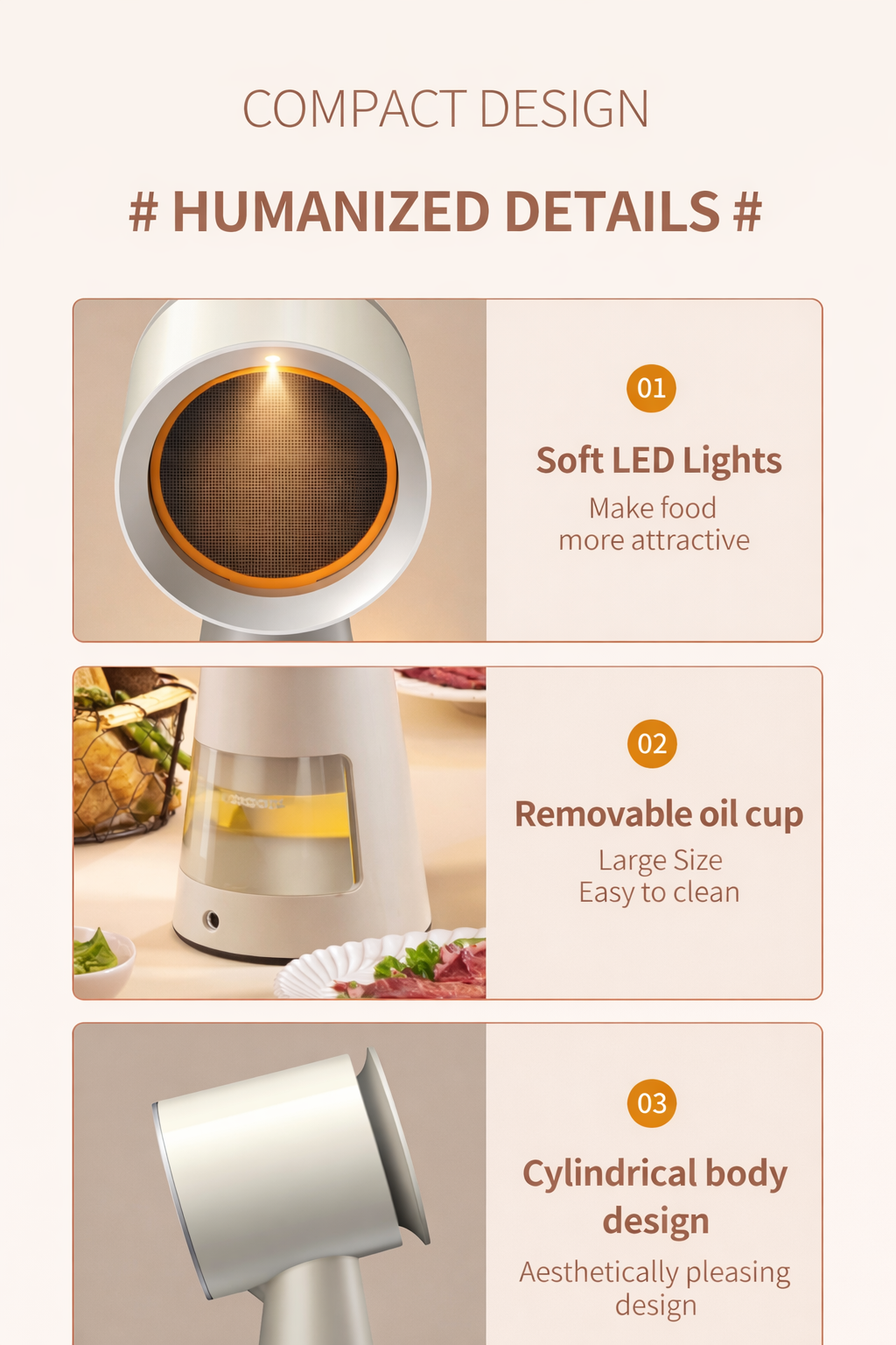 Portable Extractor Fan Small Desktop Range Hood for Outdoor and Hotel Use for Household Kitchen and Barbecue