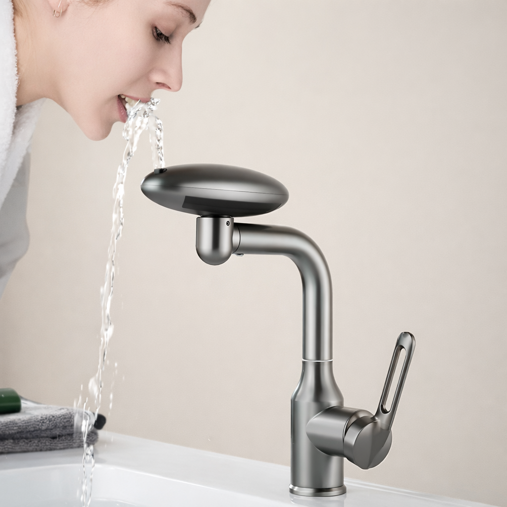 Multi-Functional Waterfall Basin Faucet 4-Mode 360° Mixer Tap