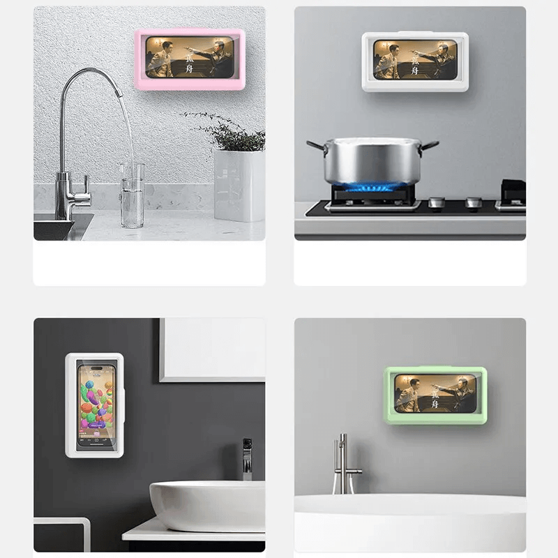 View details for Waterproof Shower Phone Holder Self-Adhesive Wall Mount Case Waterproof Shower Phone Holder Self-Adhesive Wall Mount Case