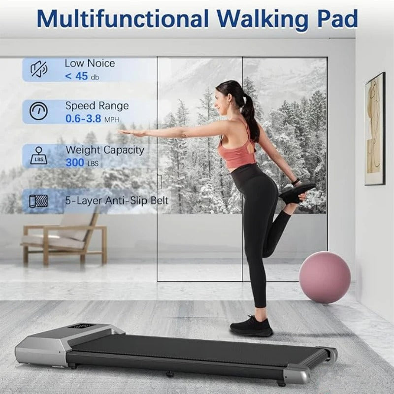 Walking Pad LCD Digital Data Display 2in1 Walking Running Fitness Exercise Machine