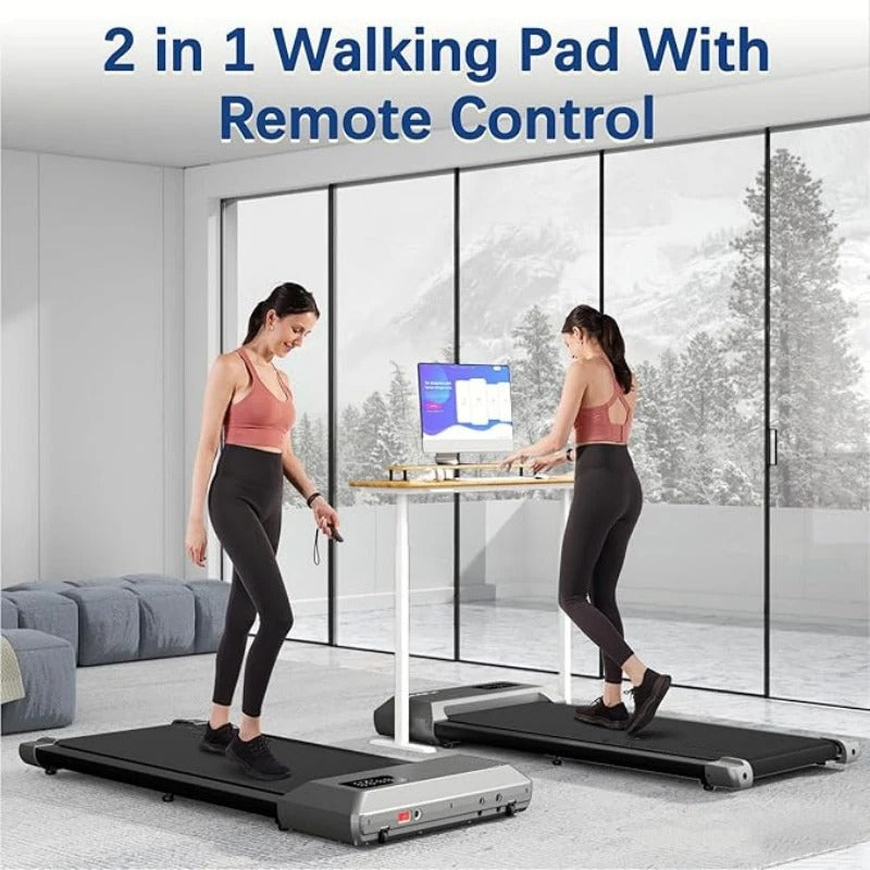 Walking Pad LCD Digital Data Display 2in1 Walking Running Fitness Exercise Machine